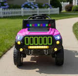 Montable Electrico Jeep Base Control Remoto 4x4 (Rosa)