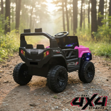 Montable Electrico Jeep Base Control Remoto 4x4 (Rosa)